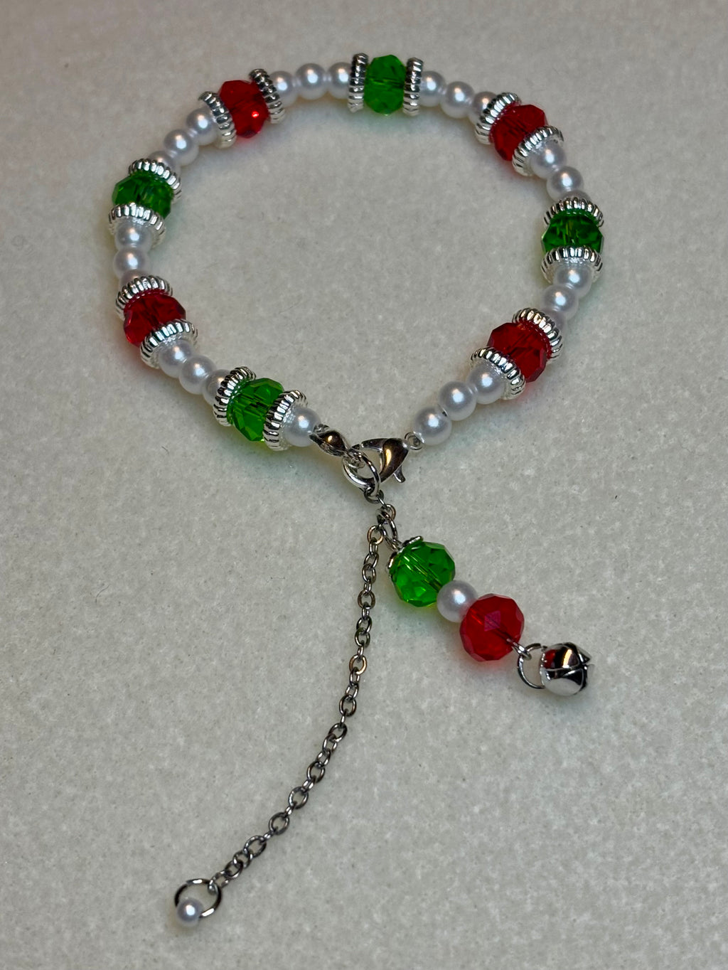 Handmade Beaded Holiday Bracelet