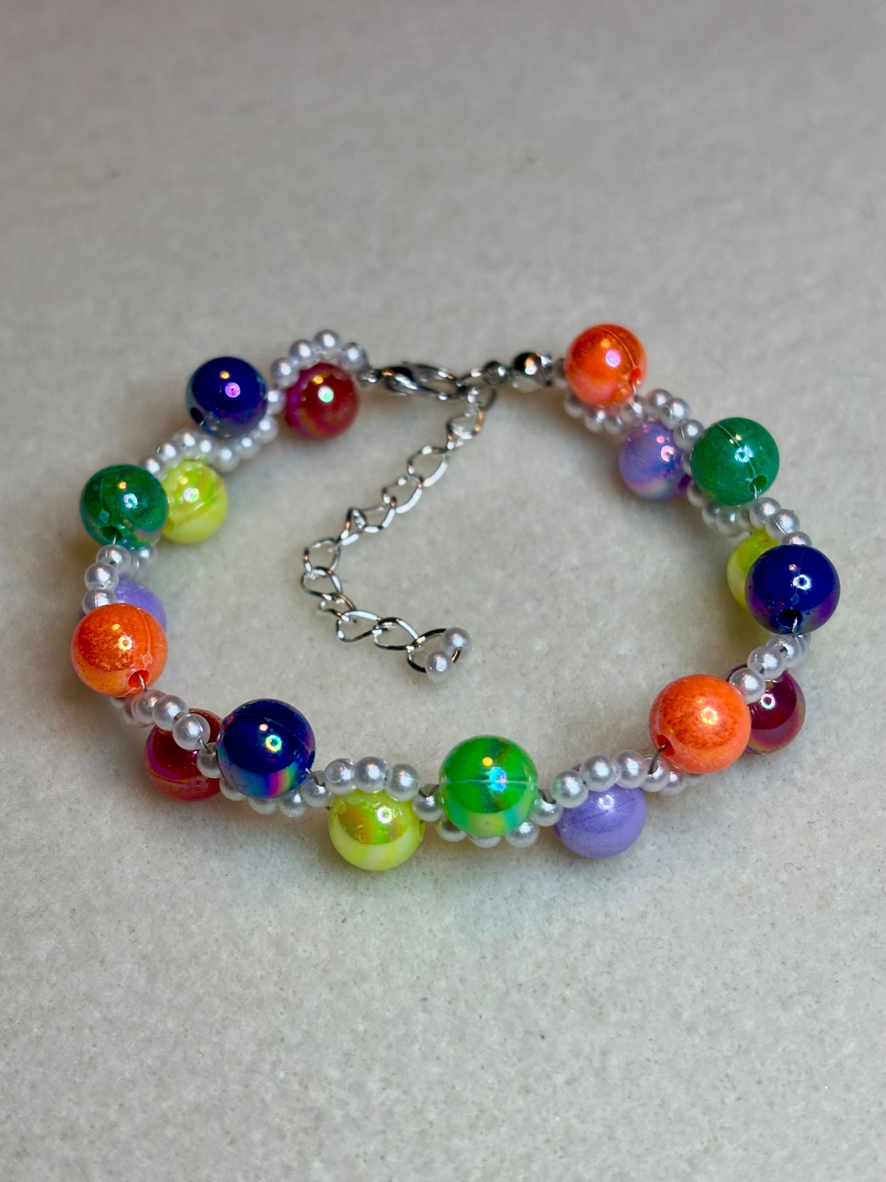 Handmade Beaded Bracelet Multi-colored