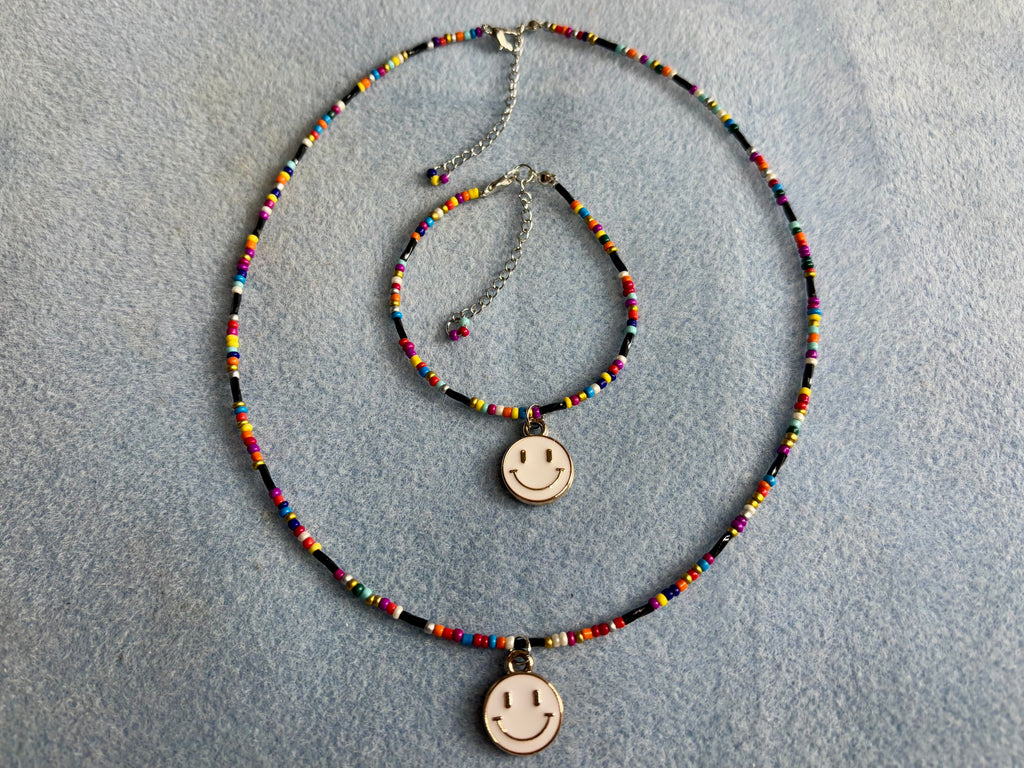 Handmade Beaded Necklace and Bracelet Set