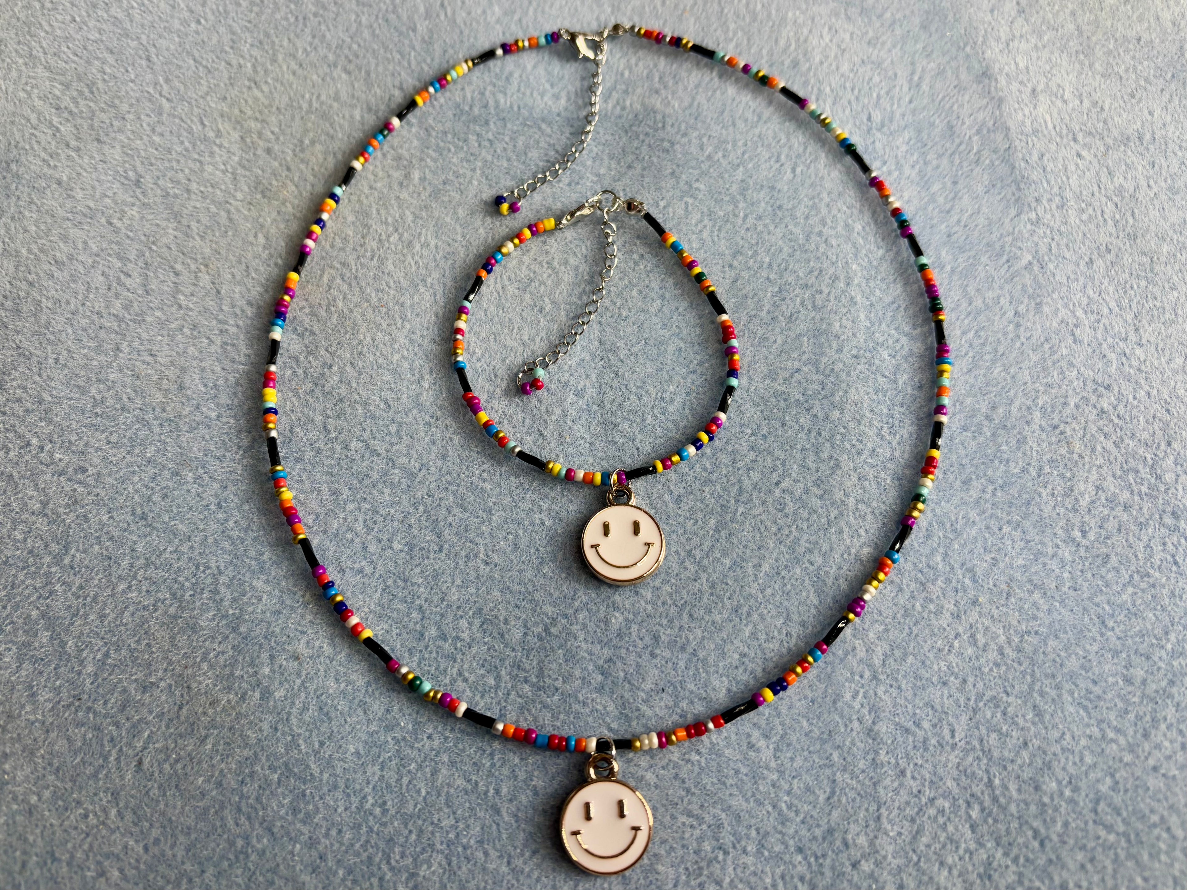 Handmade Beaded Necklace and Bracelet Set