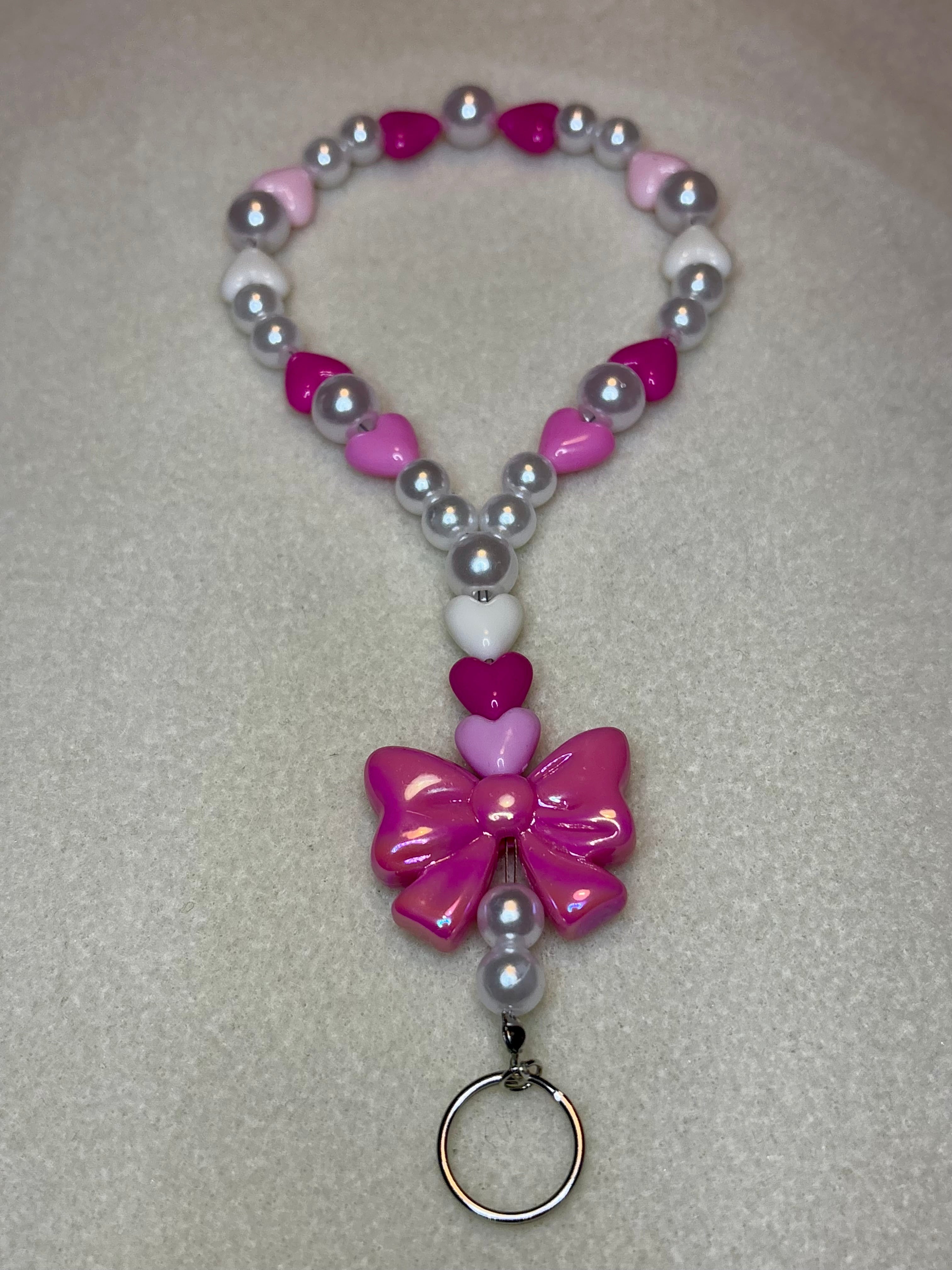 Handmade Holiday Wristlet / Keychain