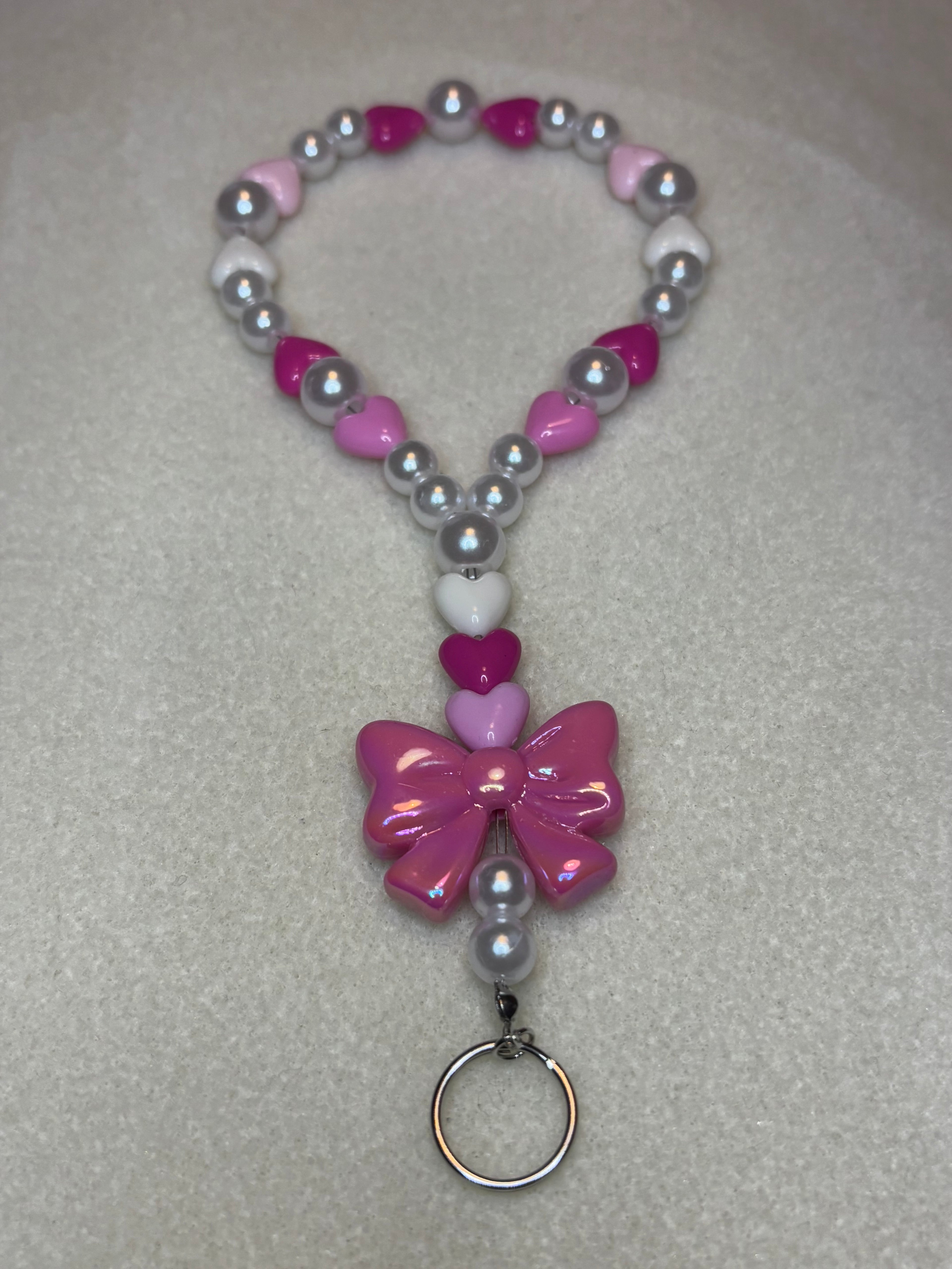 Handmade Holiday Wristlet / Keychain