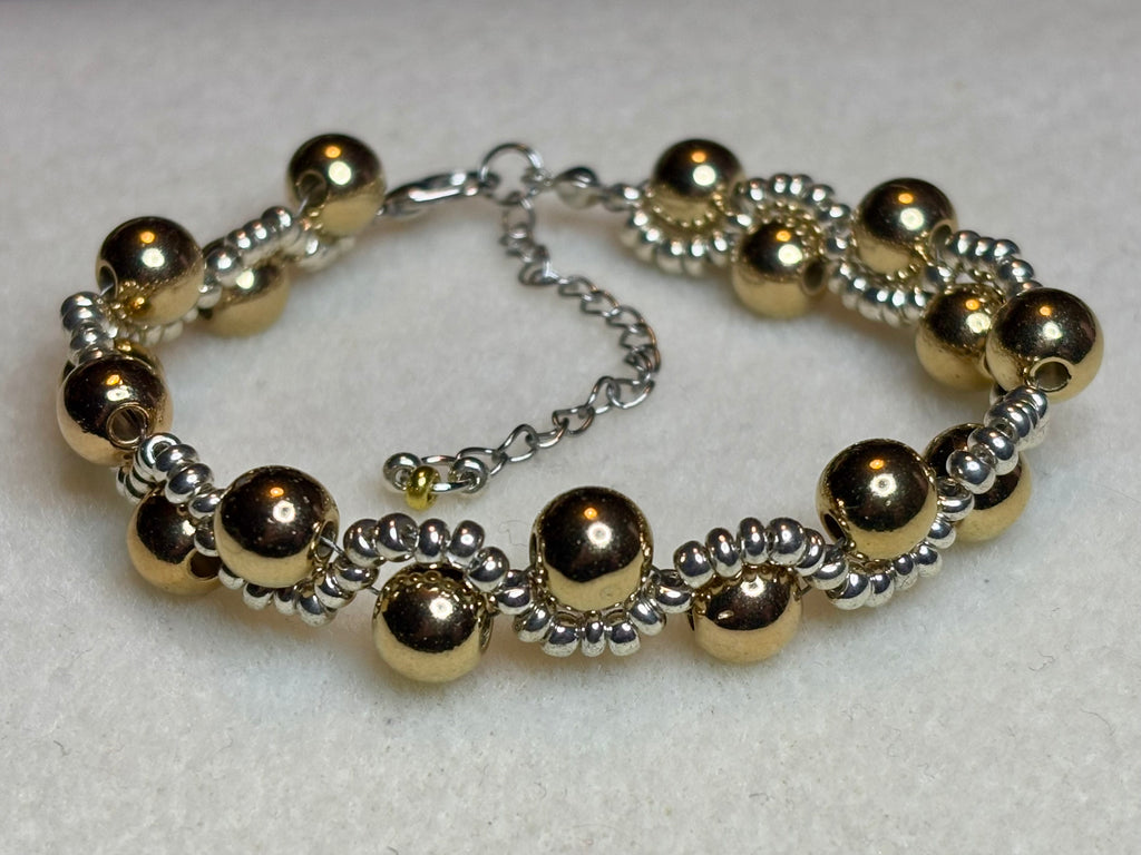 Handmade Beaded Holiday Bracelet