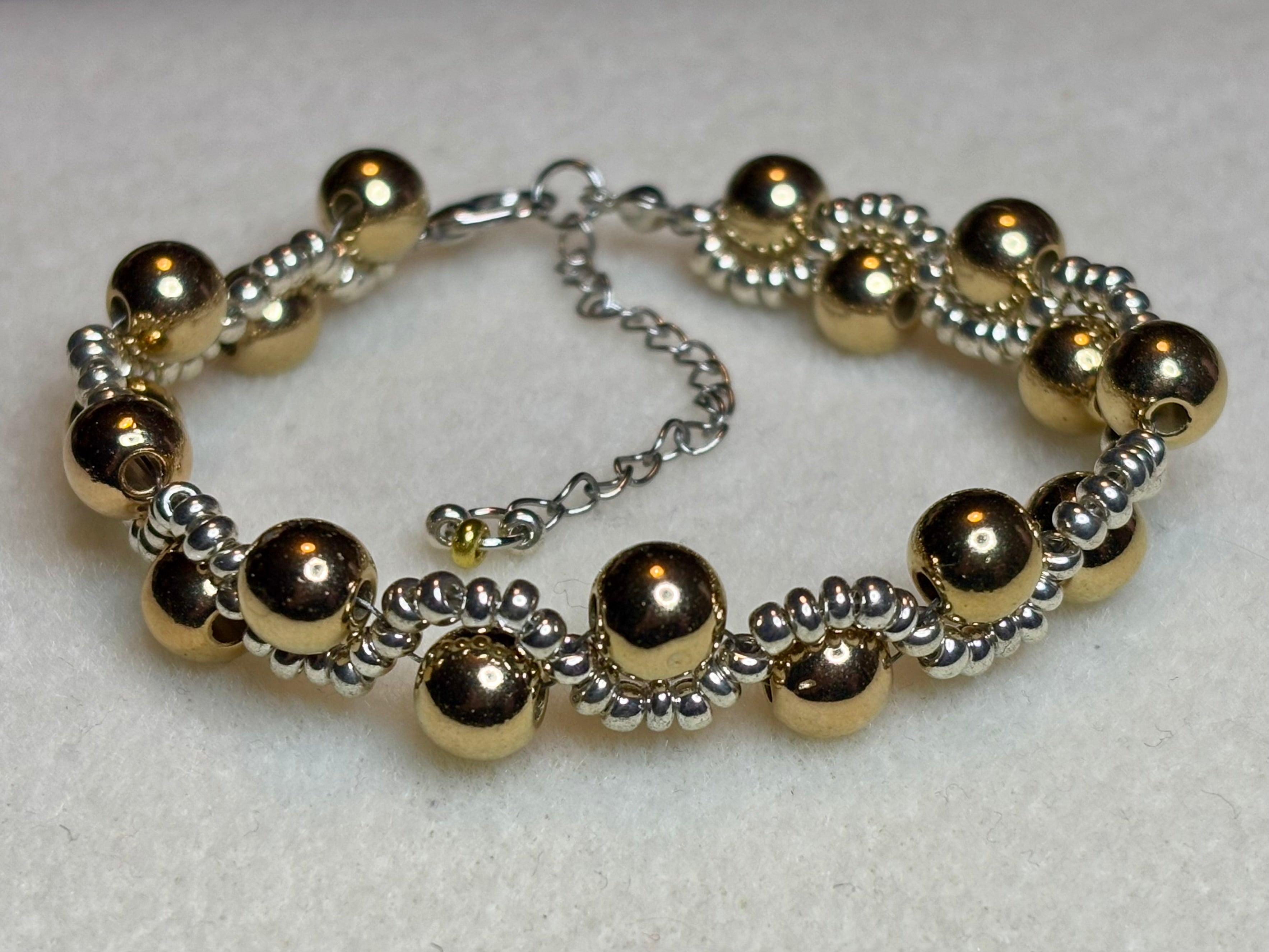 Handmade Beaded Holiday Bracelet