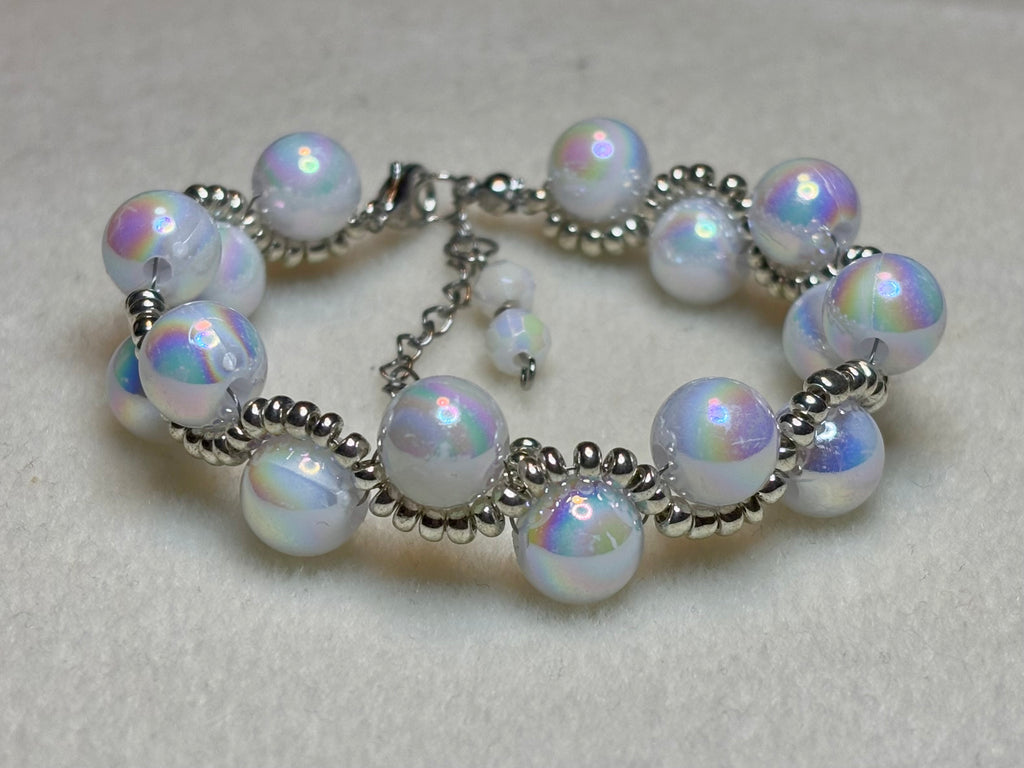 Handmade Beaded Holiday Bracelet