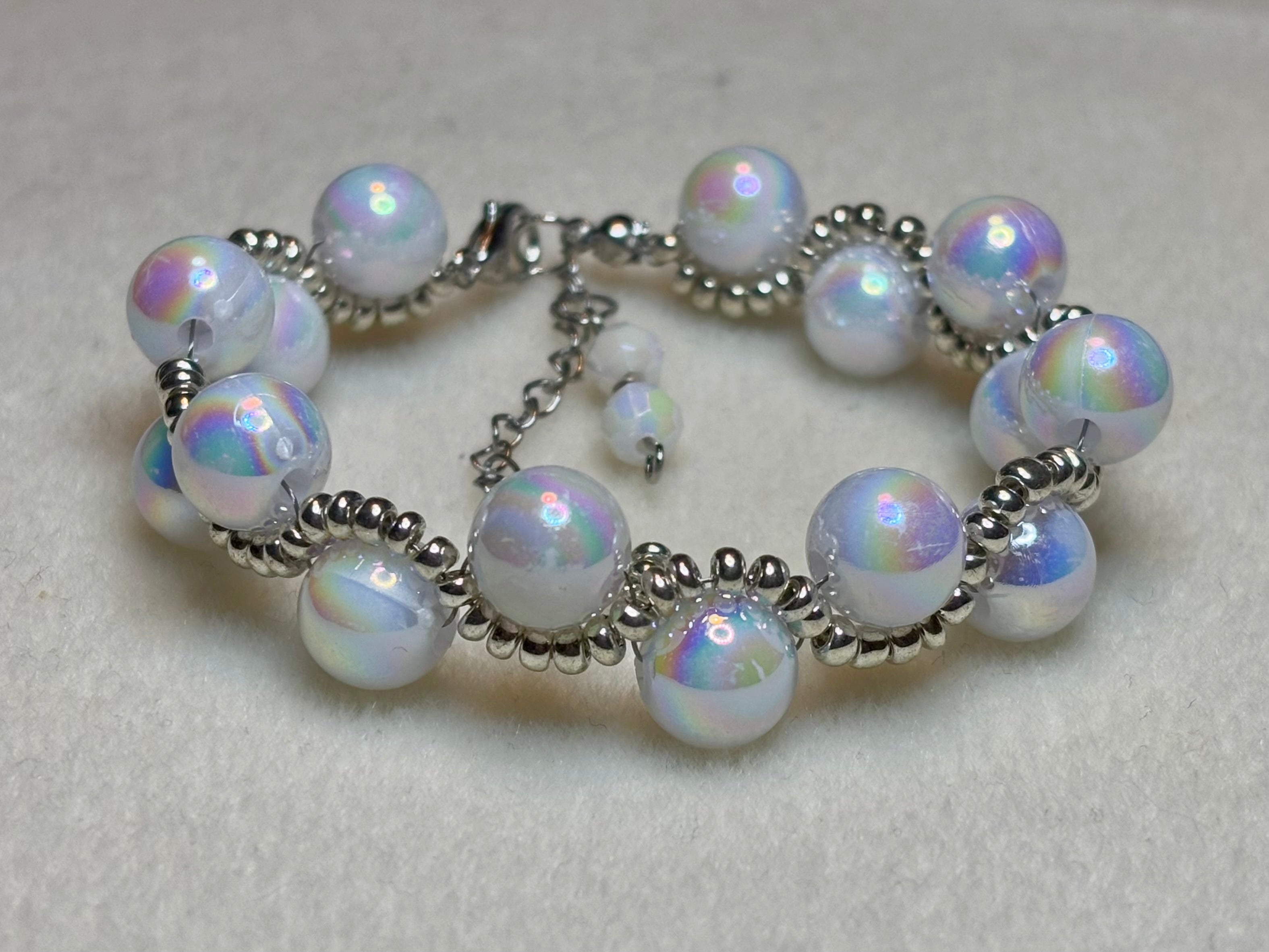 Handmade Beaded Holiday Bracelet