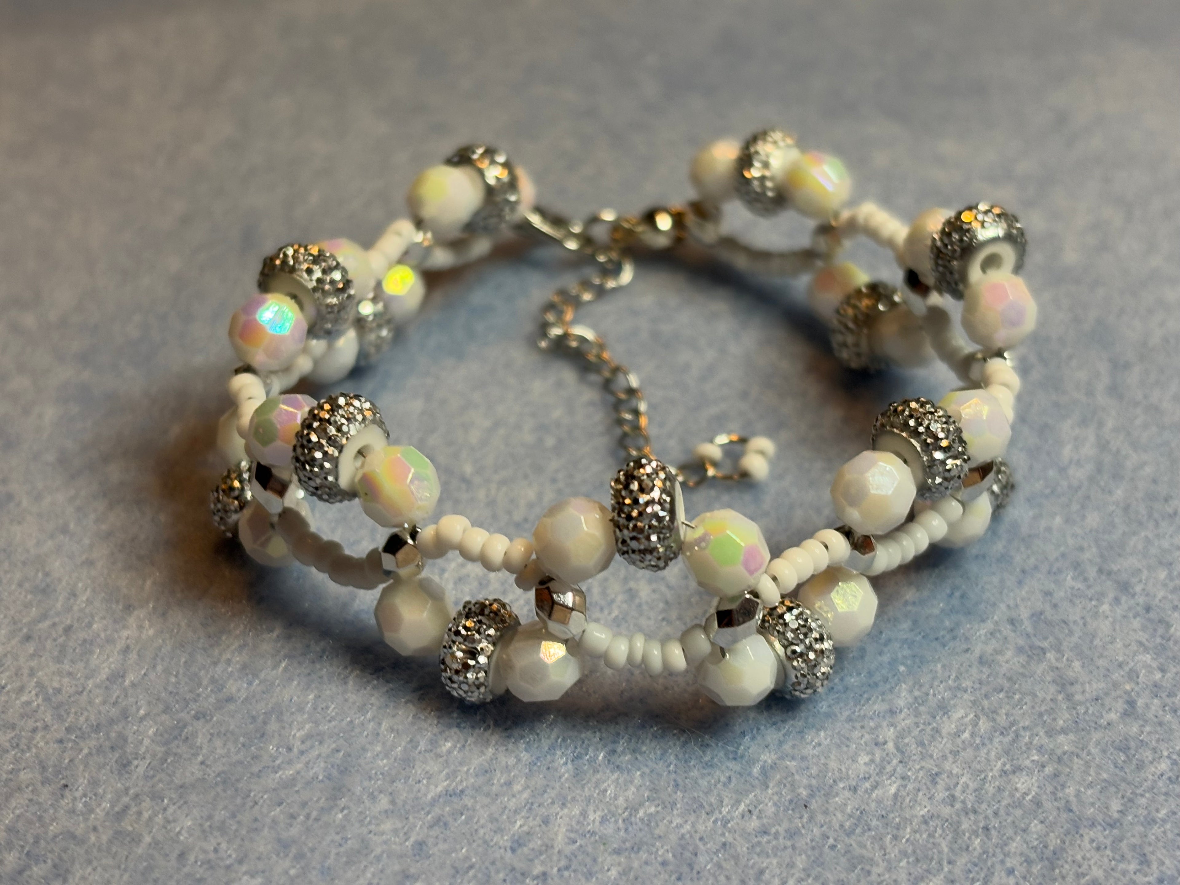 Handmade Beaded Holiday Bracelet