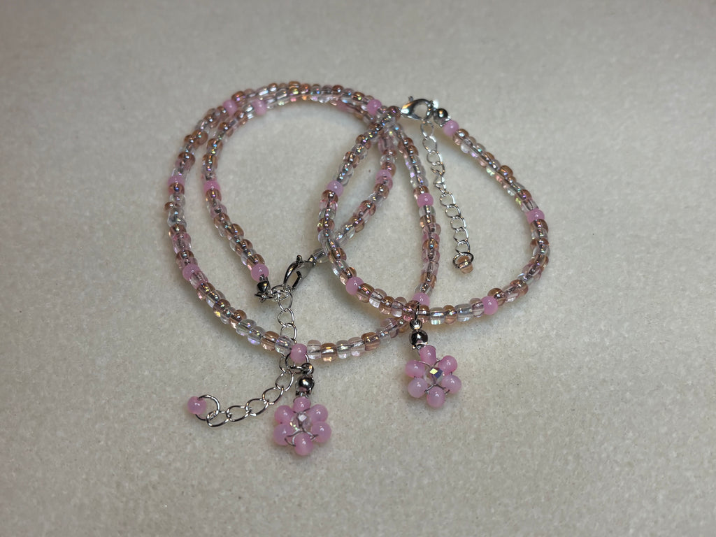 Handmade Beaded Necklace and Bracelet Set
