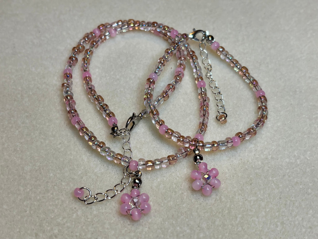 Handmade Beaded Necklace and Bracelet Set