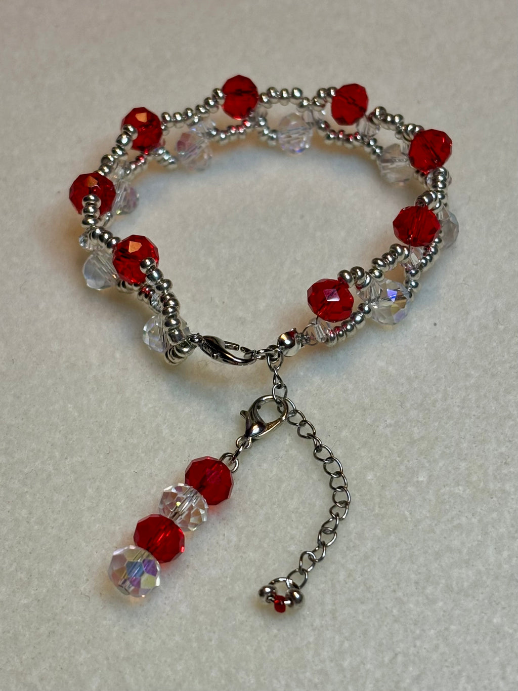 Handmade Beaded Holiday Bracelet