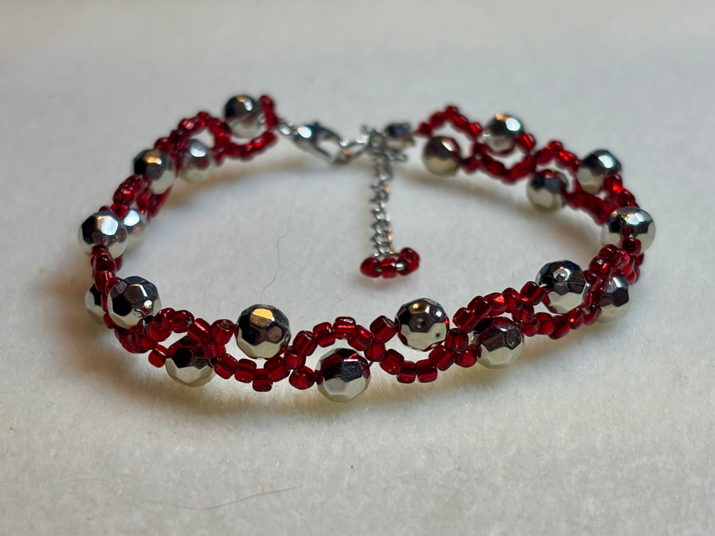 Handmade Baded Holiday Bracelet