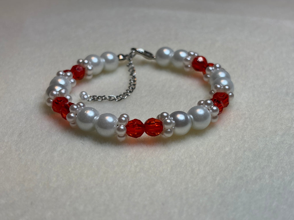 Handmade Beaded Holiday Bracelet