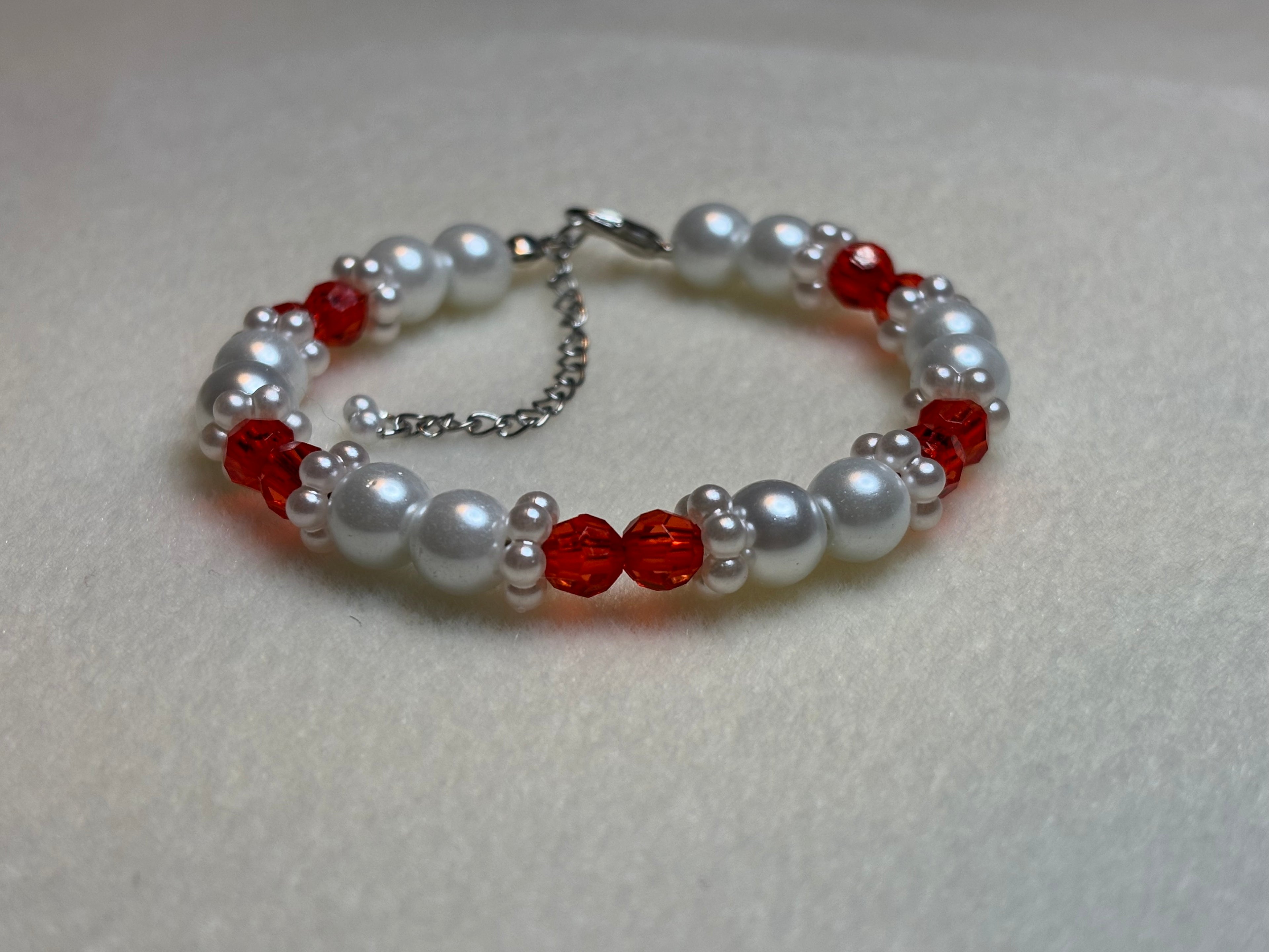 Handmade Beaded Holiday Bracelet