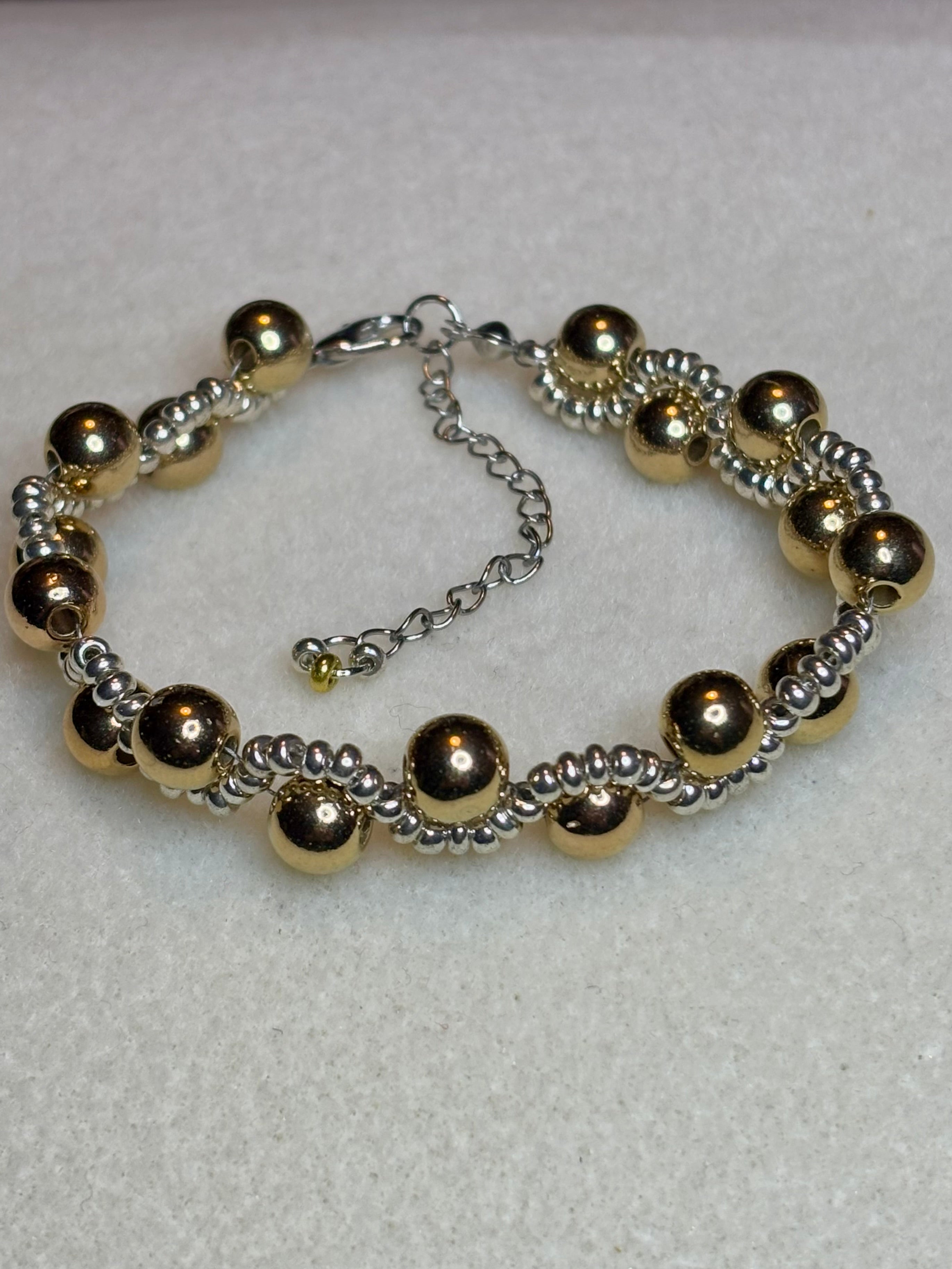 Handmade Beaded Holiday Bracelet