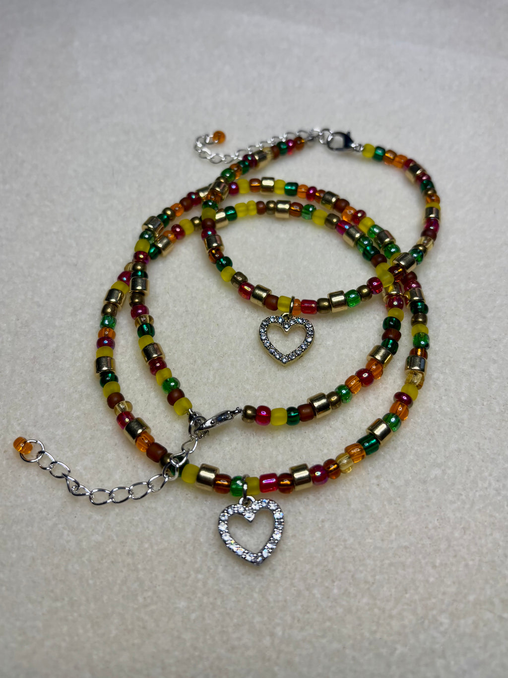 Handmade Beaded Necklace and Bracelet Set