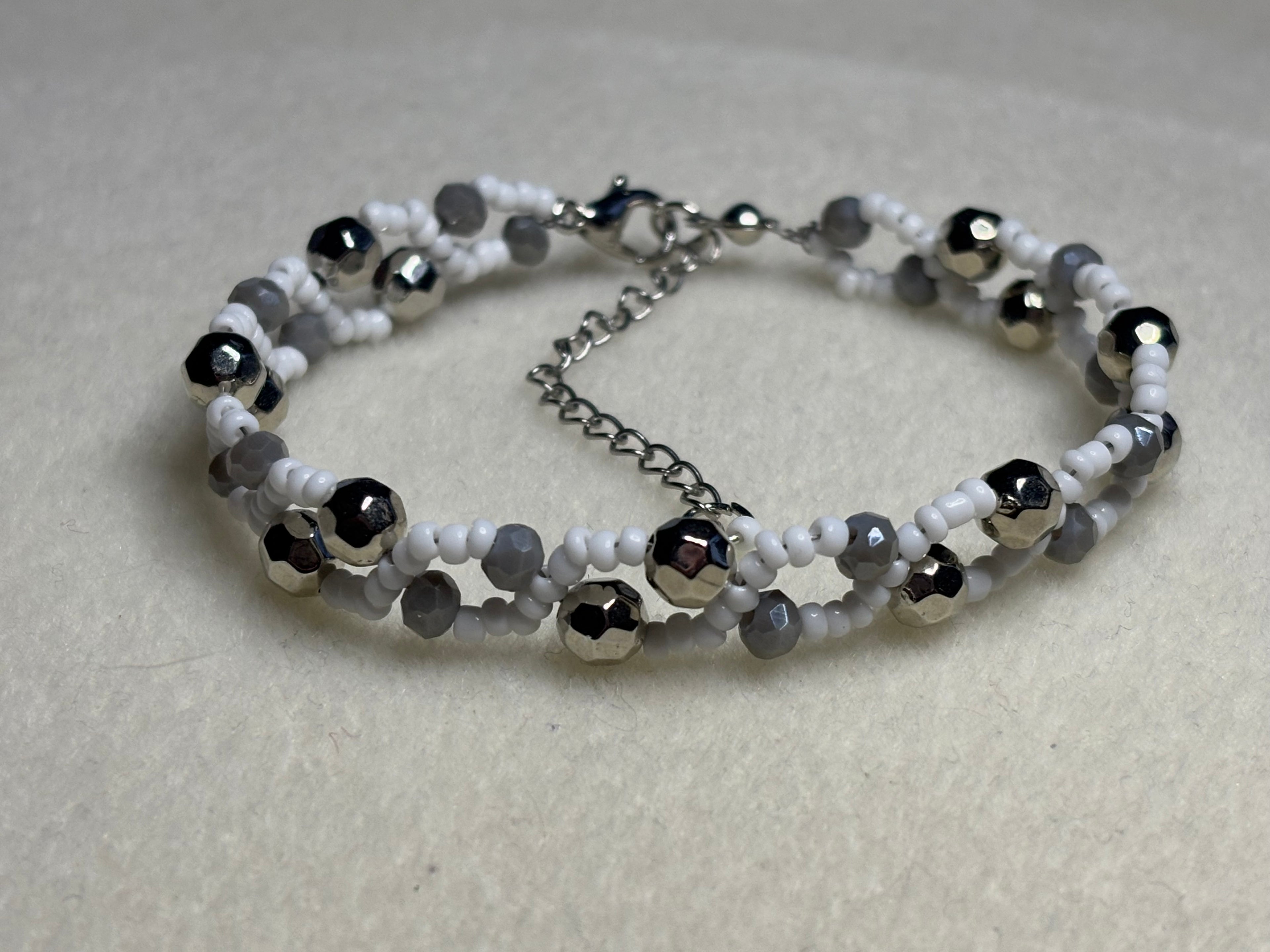 Handmade Beaded Holiday Bracelet