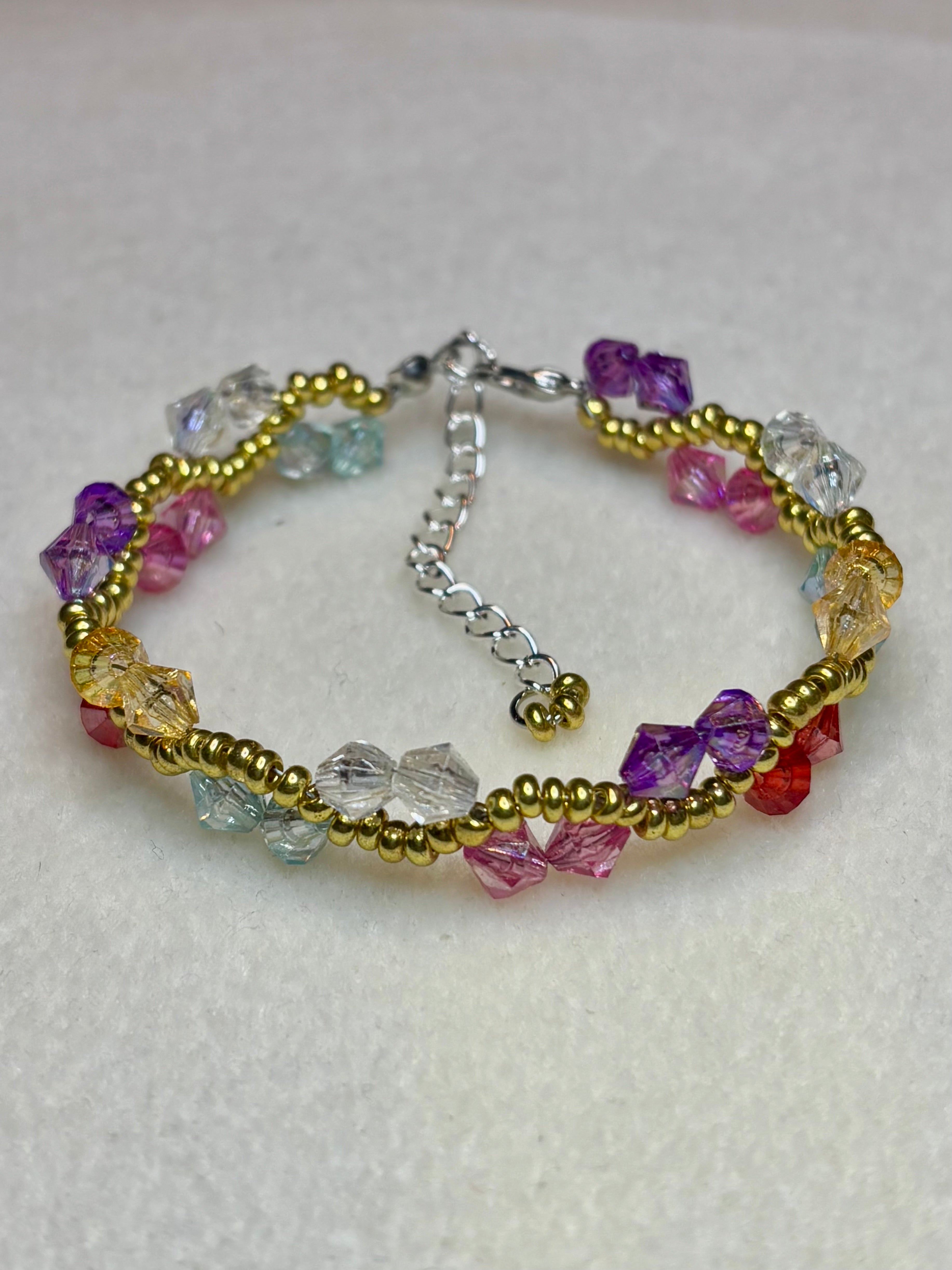 Handmade Beaded Bracelet Multi-colored
