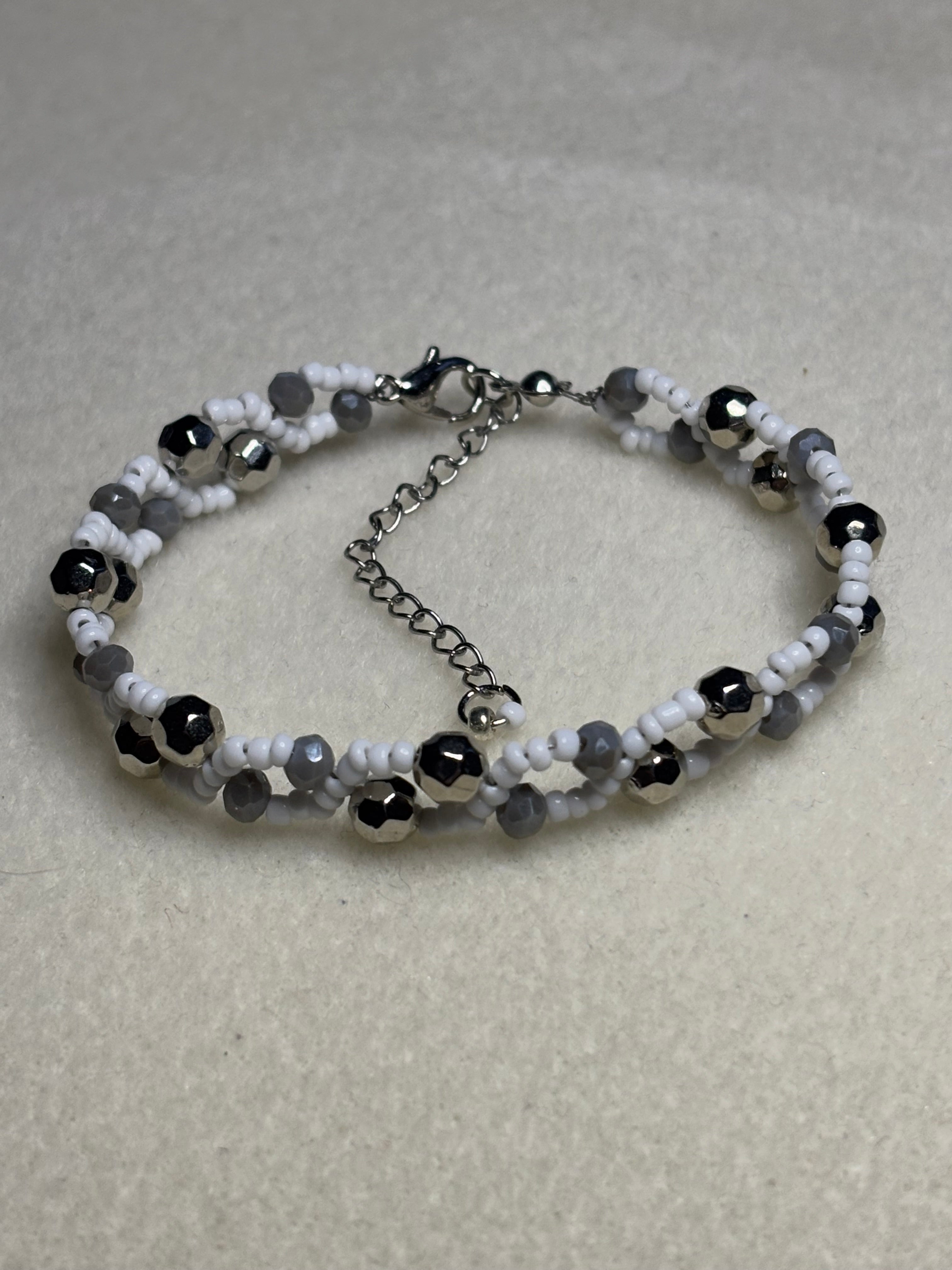 Handmade Beaded Holiday Bracelet