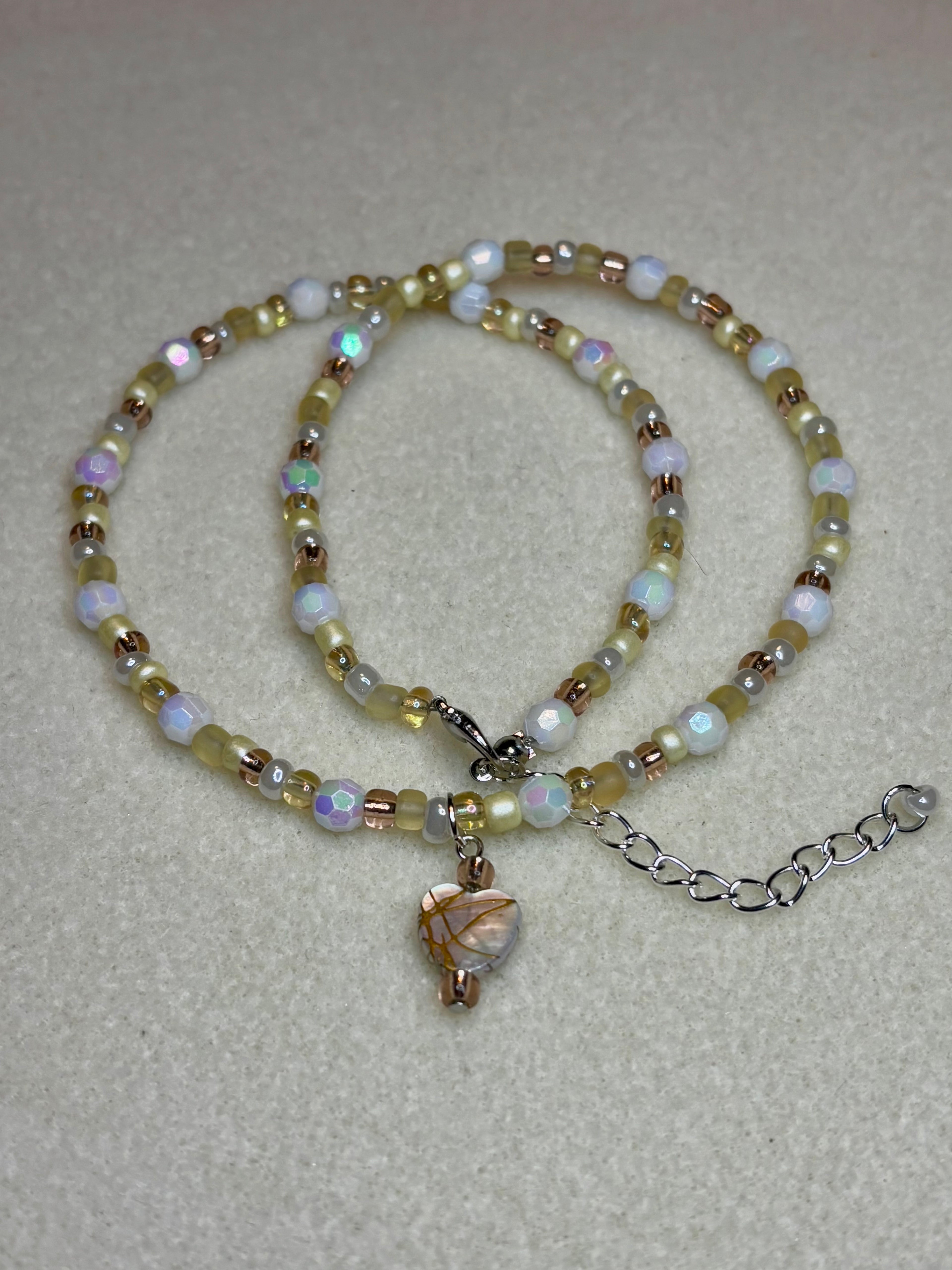 Handmade Beaded Necklace and Bracelet Set