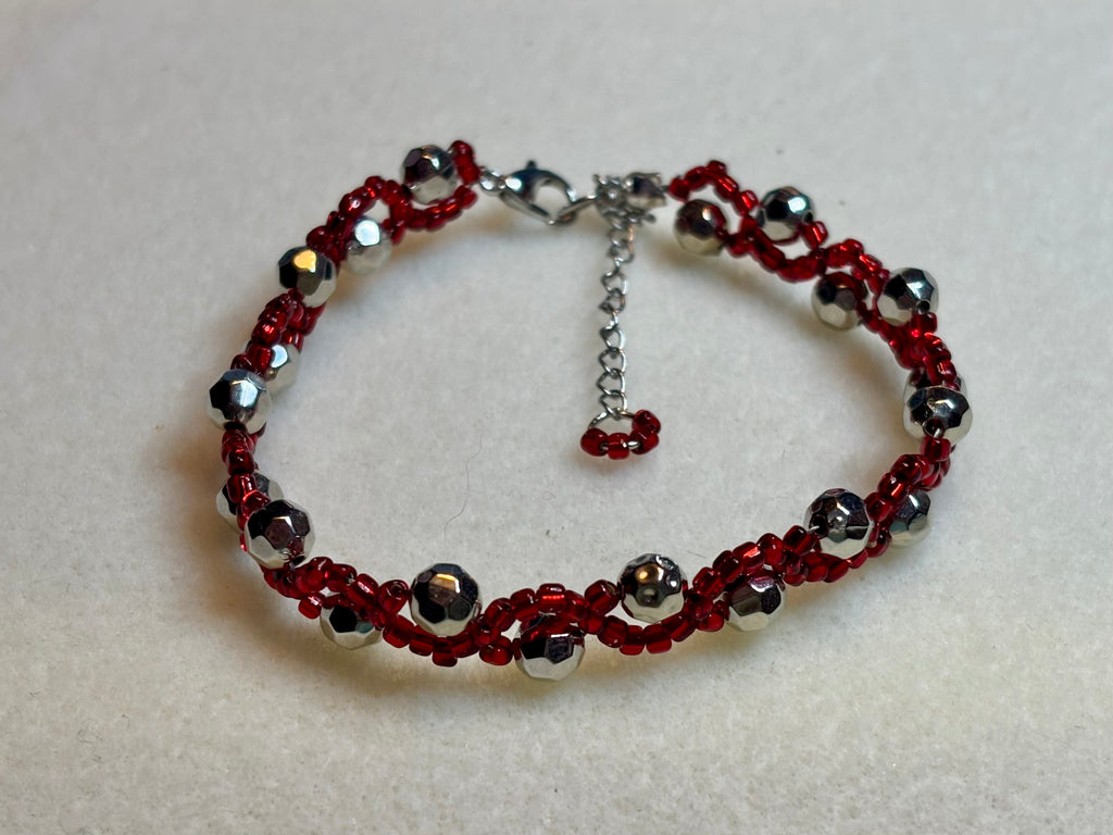 Handmade Baded Holiday Bracelet
