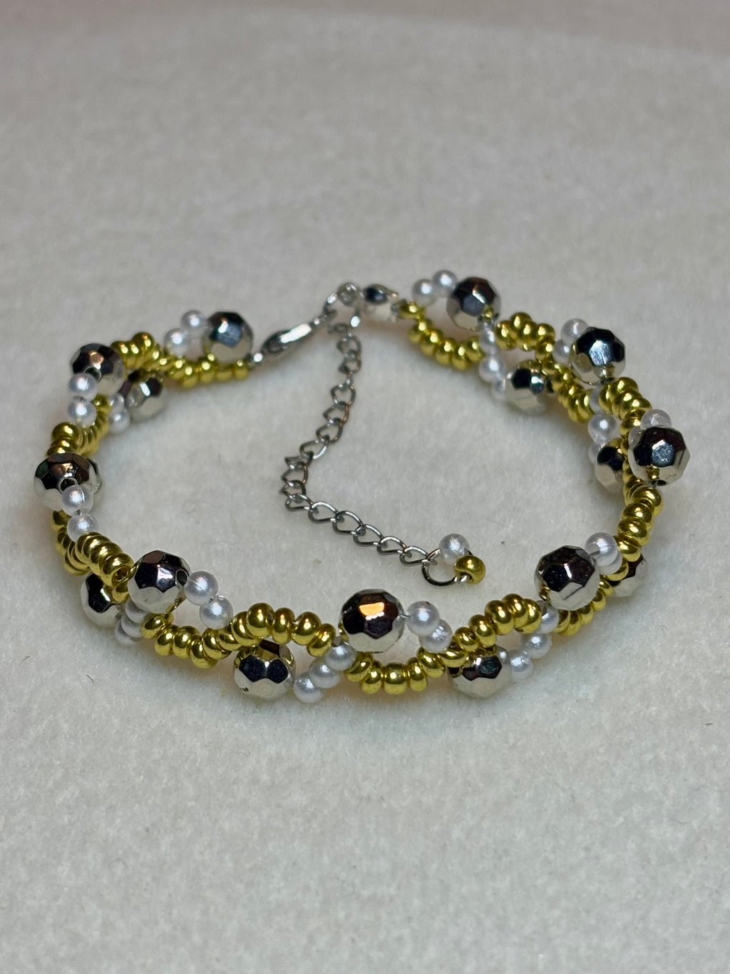Handmade Beaded Holiday Bracelet