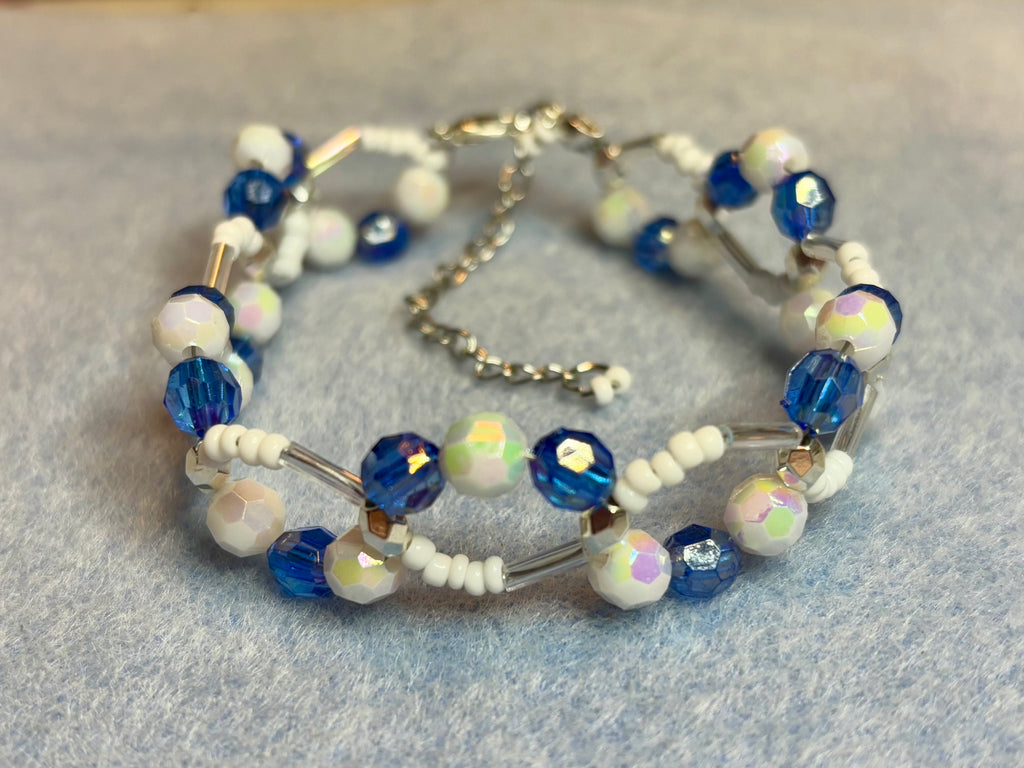 Handmade Beaded Holiday Bracelet