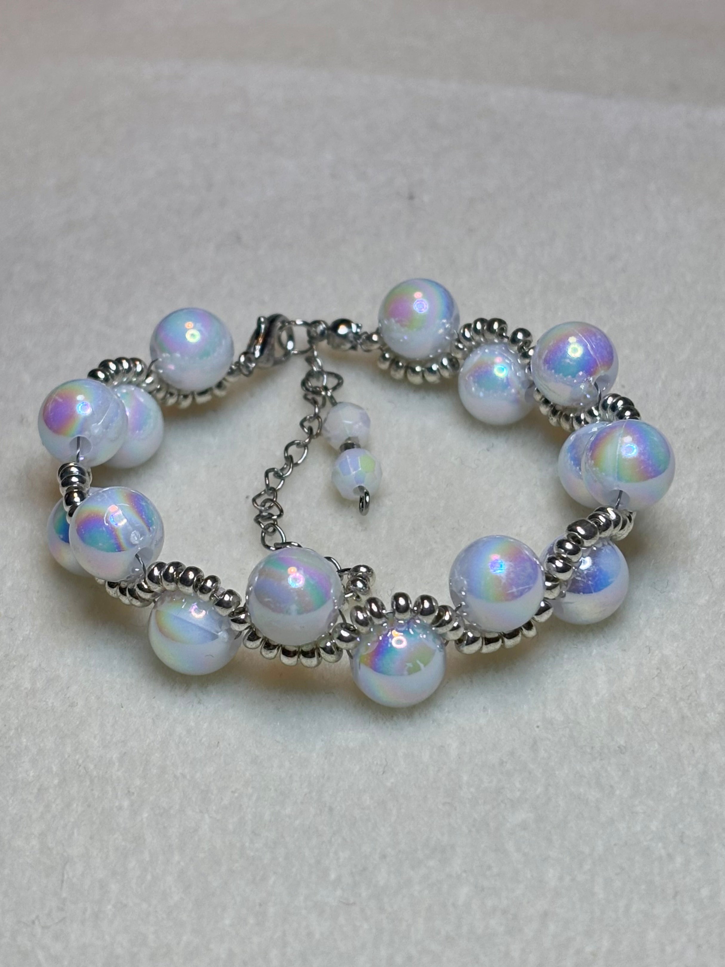 Handmade Beaded Holiday Bracelet