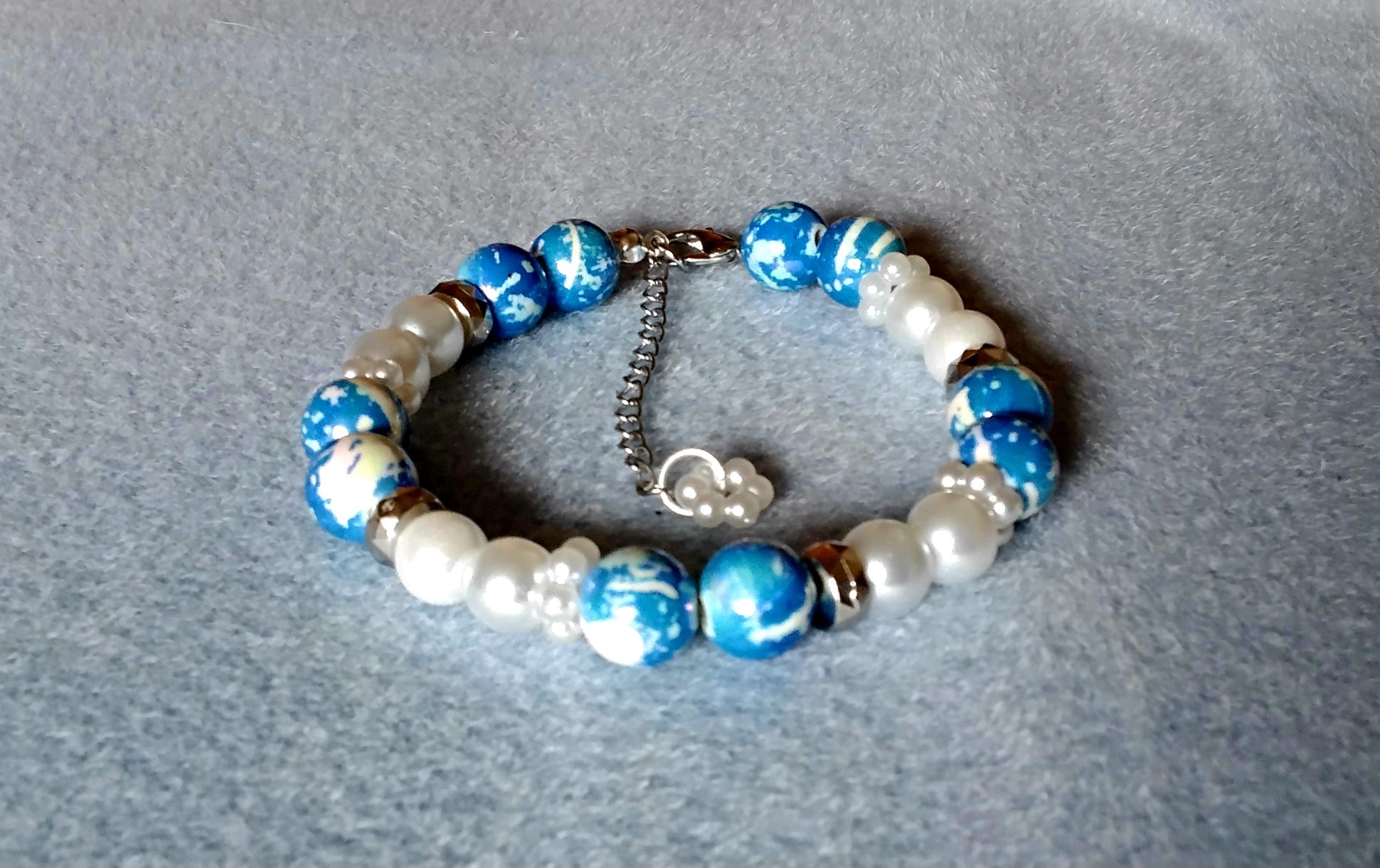 Handmade Beaded Holiday Bracelet