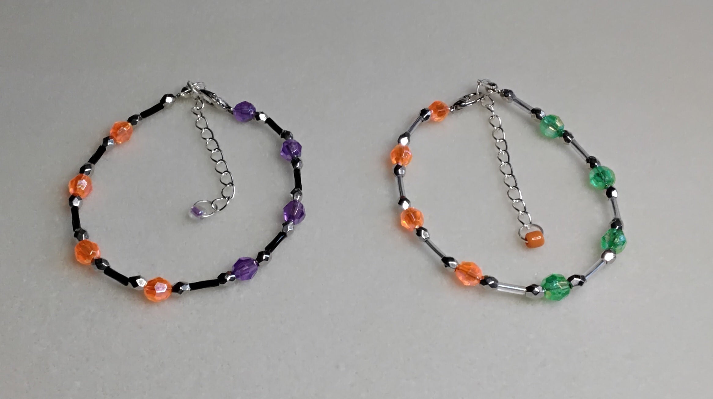 Handmade Beaded Halloween Bracelet