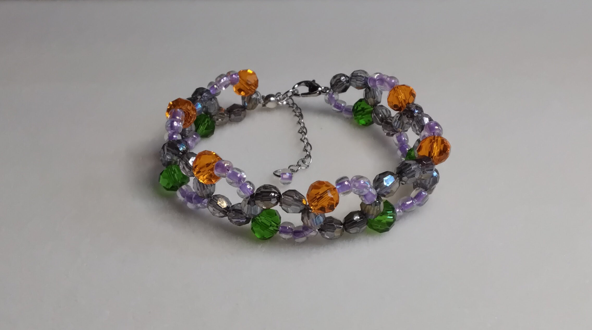 Handmade Beaded Halloween Bracelet
