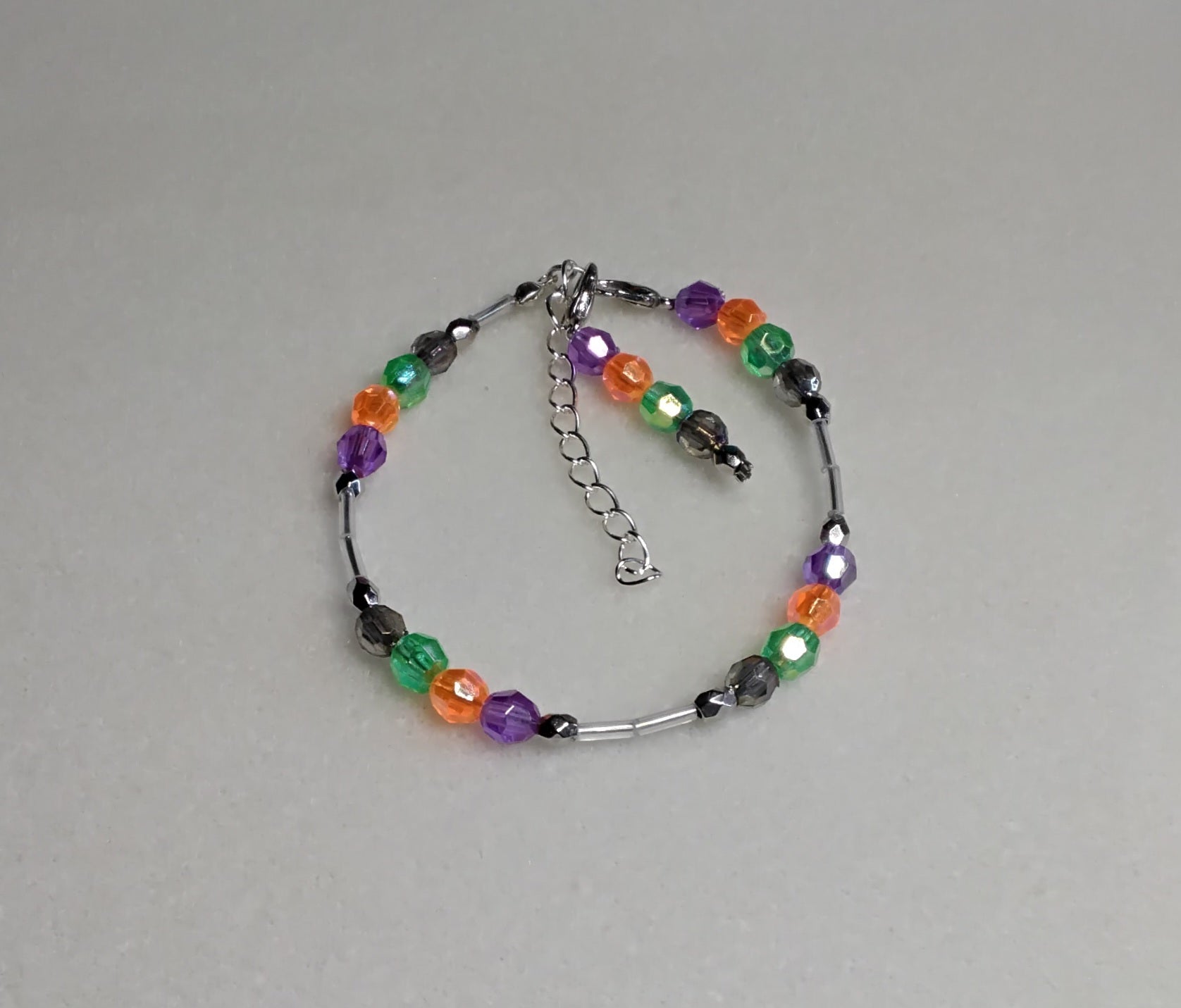 Handmade Beaded Halloween Bracelet