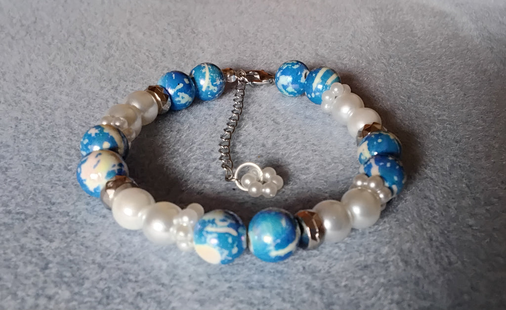 Handmade Beaded Holiday Bracelet