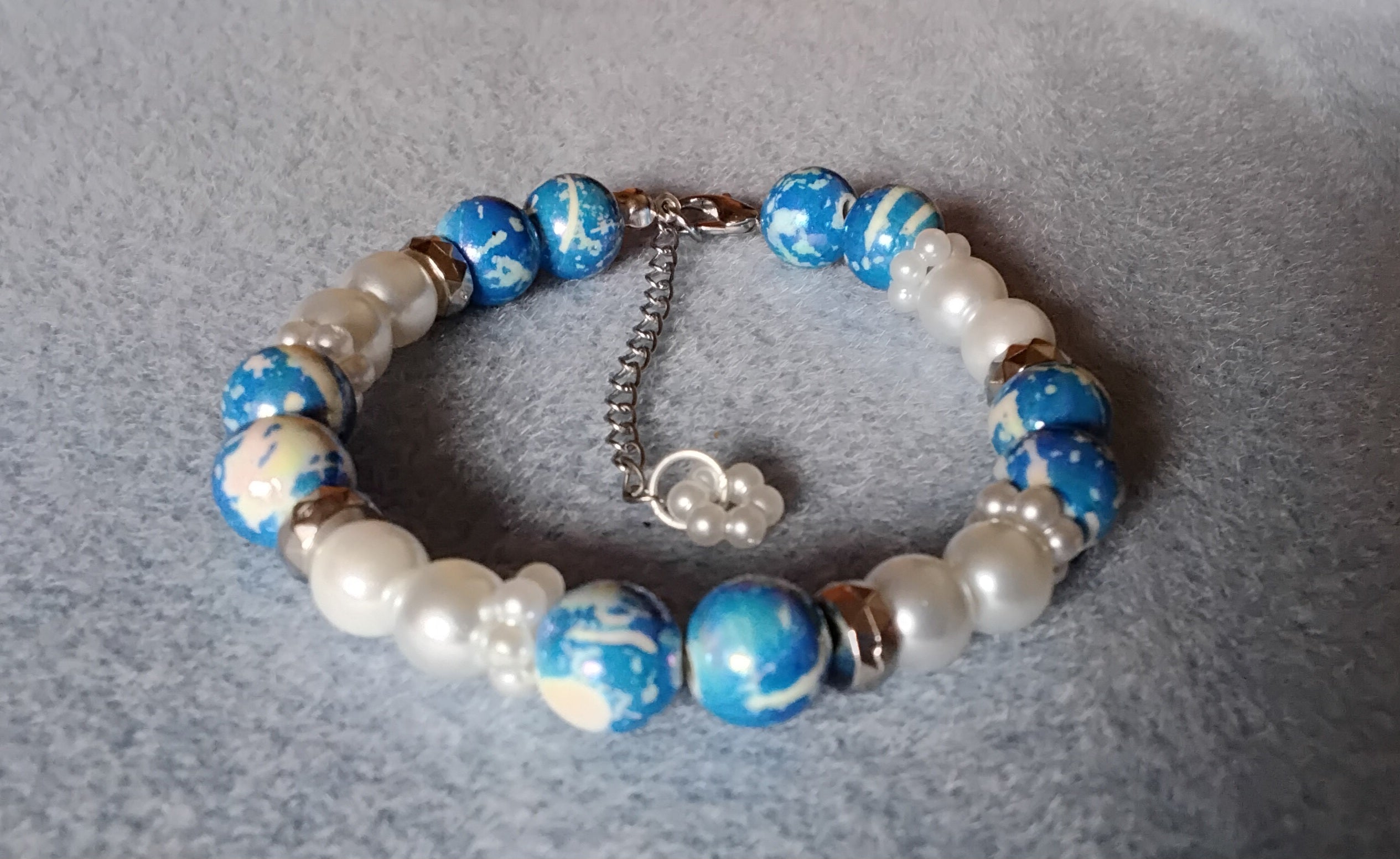 Handmade Beaded Holiday Bracelet