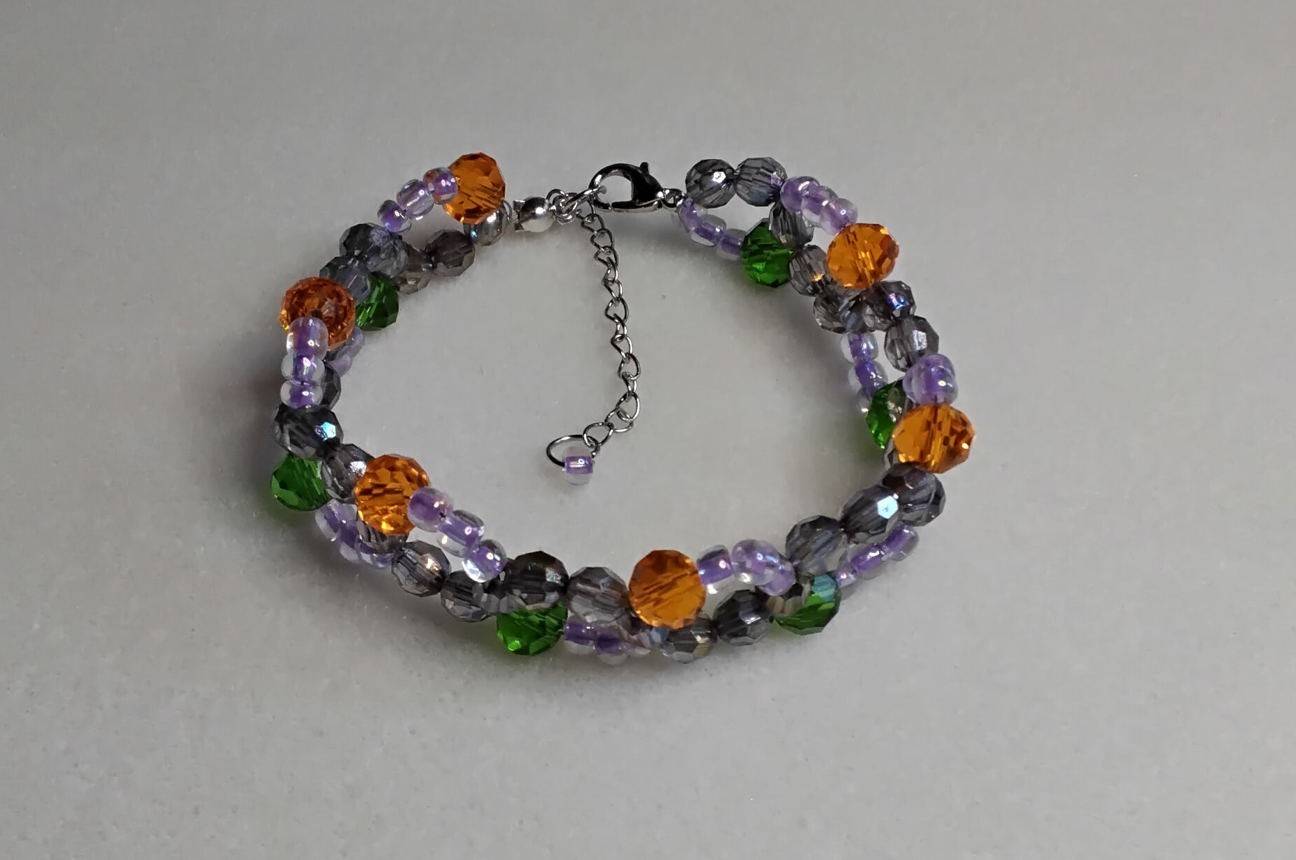Handmade Beaded Halloween Bracelet