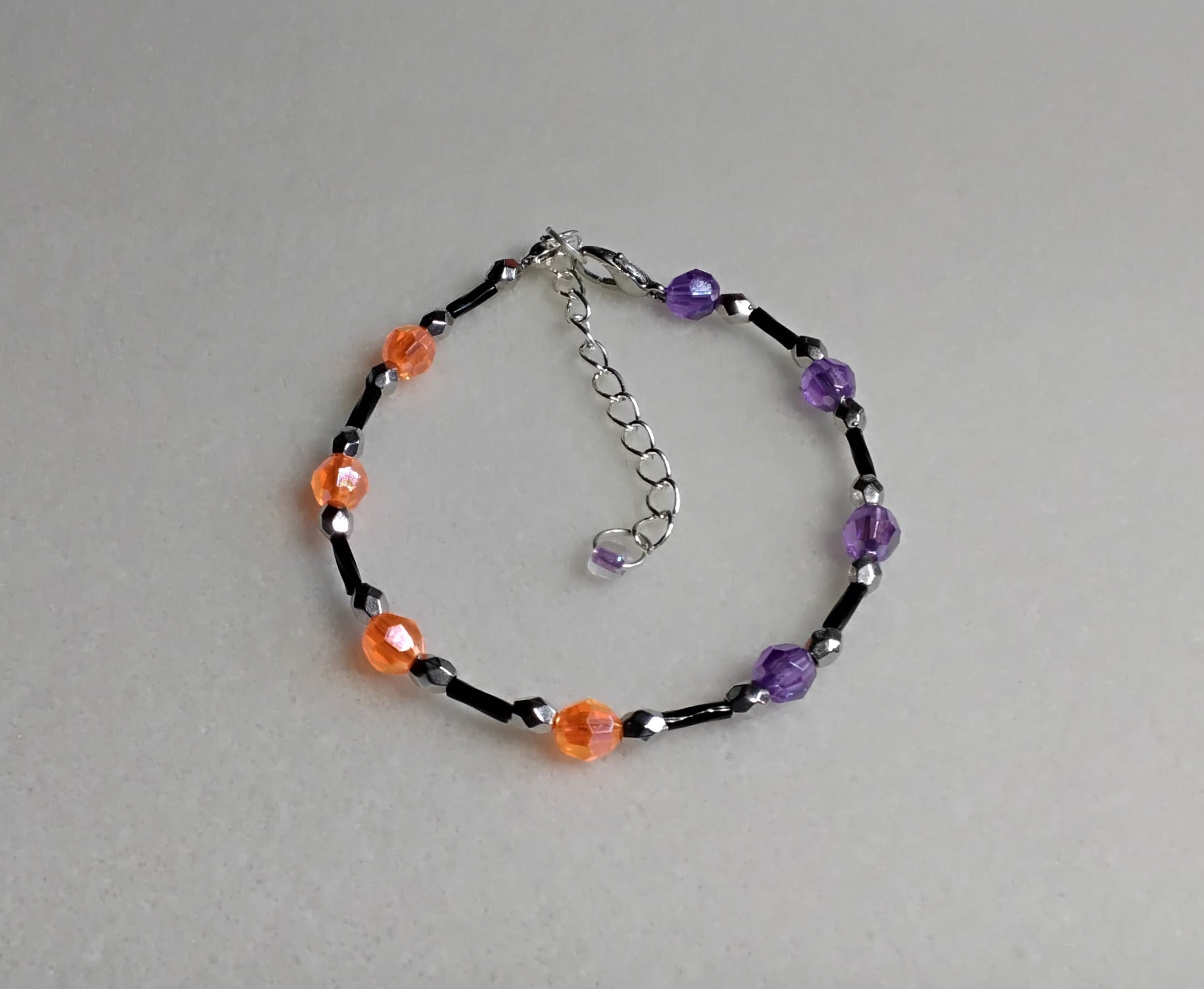Handmade Beaded Halloween Bracelet